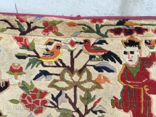 Antique Tibetan Pictural Rug Size 2.9 x 1.8 Ft.                        