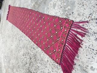 Antique Swat Valley Silk Textile 
Size 5'1"x 1'1"                         