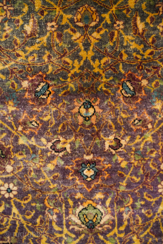 Silk Farahan Rug, Size- 2'3" x 1'9" Ft                         