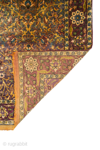 Silk Farahan Rug, Size- 2'3" x 1'9" Ft                         