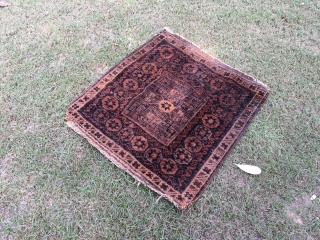 SOLD 
Antq Fine Baluchi Bagface 3x3 ft                          