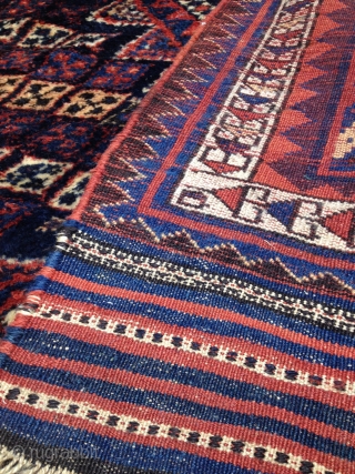 Truly a beautiful tribal Persian Rug. There are few moth nibbles, they could be easily repiled. Good size, Colors and as you see the design. Please contact me with your questions. Kindly  ...