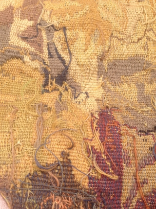 Antique Tapestry measures 39"x59", ready for display. Please review my profile, Thank you for looking.                  