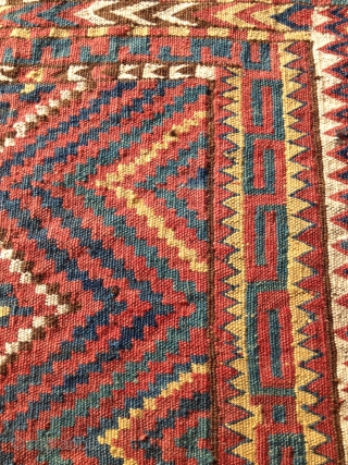 Nice old Uzbek. I believe they call this type "TATAR". The colors are wonderful but they don't show in the picture. Please look at my other listings. Thank You!    