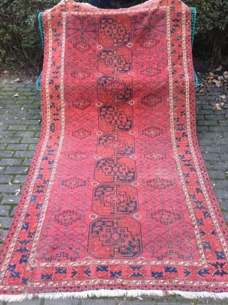 Ersari Turcmen rug (Fragment) 1900, 275 x 147 cm
                        