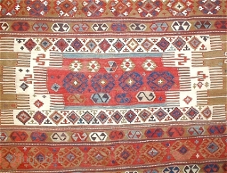 Woven: c. 1880 
Size: 4.05 x 1.64 m 13'3" x 5'5" 
Ref: 400BY004
Condition very good with excellent colour harmony.

More info:  http://www.kilim-warehouse.com/loft/400by004%20konya.htm

           