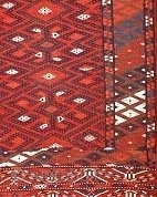 Very finely woven Yomut kilim with very decorative skirts.   Condition perfect.
More info:
http://www.kilim-warehouse.com/loft/400re003%20yomut.htm

                   