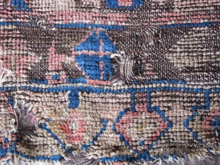Fragment rug from konya region(central anatolia)
weft is hair(goat hair)and the rest wool. late 19th century. Size: 128cm x 97cm - 4.2ft x 3.2ft. To visit my other collections, https://www.etsy.com/your/shops/KILIMSE    