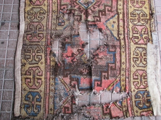 Antique rug fragment from konya region(central anatolia)
middle or late 19th century. Size: 157cm x 95cm - 5ft.1,8" x 3ft.1,4". l am not good to calculate ft and inches, l hope l did  ...