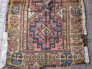 Antique rug fragment from konya region(central anatolia)
middle or late 19th century. Size: 157cm x 95cm - 5ft.1,8" x 3ft.1,4". l am not good to calculate ft and inches, l hope l did  ...