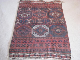 It is from southeast anatolia(Malatya)19th century, good condition, good colours, few very minor places are repaired not made by me already it was repaired. Size: 146cm x 100cm - 4.79ft x 3.28ft.  ...