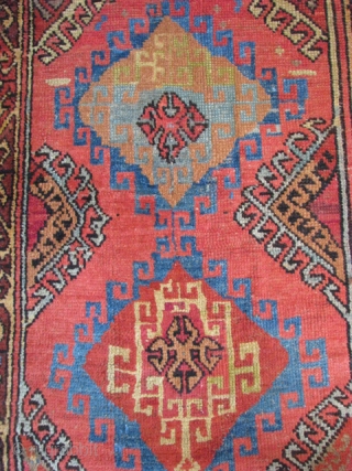 Konya rug from the end of 19th century
size:252cm x 105cm - 8.26ft x 3.44ft. To visit my other collections, https://www.etsy.com/your/shops/KILIMSE             