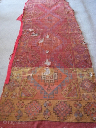 Konya rug, Second half of 19th century
size:267cm x 101cm - 8.76ft x 3.31ft. To visit my other collections, https://www.etsy.com/your/shops/KILIMSE              