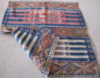 Malatya sinanli cicim + kilim,Southeast Anatolia-Turkey,size : 85cm x 77cm,,,2.78ft x 2.52ft.Thanks. To see my other collections.
https://www.etsy.com/your/shops/KILIMSE
                