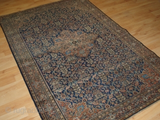 Antique Persian Faraghan rug of the garden shrub design with a single medallion.

 4th quarter 19th century.

Size: 6ft 7in x 4ft 4in (200 x 132cm).

 This is a very good example of  ...