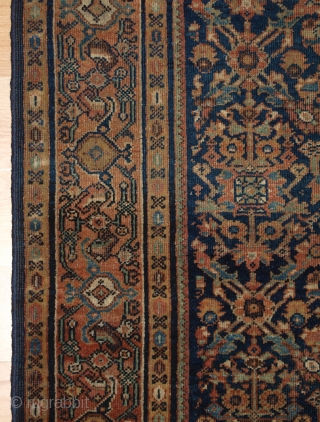 Antique Persian Faraghan rug of the garden shrub design with a single medallion.

 4th quarter 19th century.

Size: 6ft 7in x 4ft 4in (200 x 132cm).

 This is a very good example of  ...