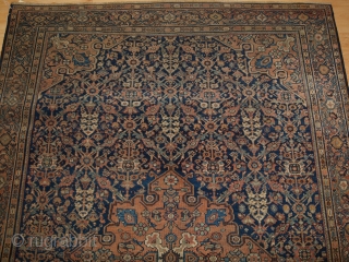Antique Persian Faraghan rug of the garden shrub design with a single medallion.

 4th quarter 19th century.

Size: 6ft 7in x 4ft 4in (200 x 132cm).

 This is a very good example of  ...