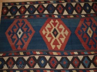 Antique South Caucasian Shirvan kilim www.knightsantiques.co.uk 
Size: 9ft 4in x 5ft 9in (285 x 175cm).                  