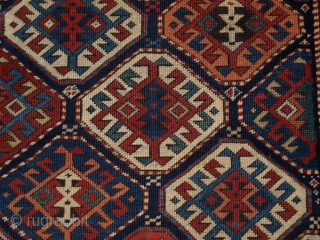  Antique Caucasian Shirvan runner www.knightsantiques.co.uk Size: 9ft 8in x 3ft 4in (295 x 102cm).                  