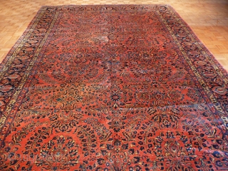 Size 10'4 X 16'6... 
KPSI 300... 
Age ANTIQUE... 
Design SAROUK... 
Materials 100% WOOL...
visit - www.1000sofrugs.com 
                 