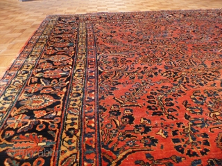 Size 10'4 X 16'6... 
KPSI 300... 
Age ANTIQUE... 
Design SAROUK... 
Materials 100% WOOL...
visit - www.1000sofrugs.com 
                 