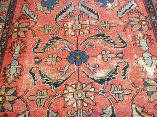 Size 3'4 X 4'7... 
KPSI 200... 
Age ANTIQUE... 
Origin IRAN... 
Design SAROUK...
Materials 100% WOOL... 
visit: www.1000sofrugs.com                 