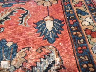 Size 3'4 X 4'7... 
KPSI 200... 
Age ANTIQUE... 
Origin IRAN... 
Design SAROUK...
Materials 100% WOOL... 
visit: www.1000sofrugs.com                 