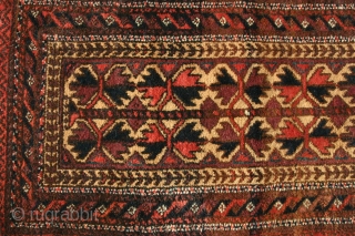 (22) Beludj balisht, 50 x 89 cm., with woven back, perfect condition, saturated dyes incl. aubergine.

-Kolya                 