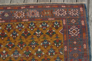 (43) Daghestan/Derbent rug, early 20th c., 121 x 156 cm., high pile overall, nice abrash and very silky wool, floppy but robust handle. Offers warm and comfortable utility with dignity. A VERY  ...