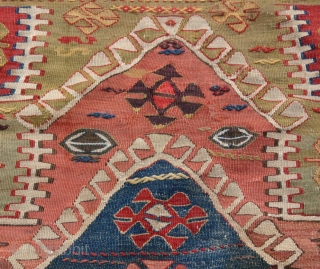 {54} Unique Konya area prayer Kilim from Cukkurcimen near Akören, south of Seydisehir. 101 x 158 cm, ca. 1850. In excellent condition.
~This piece is up for sale for just $1900.
-Kolya

(with thanks to  ...