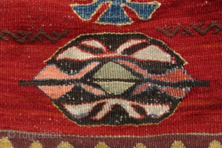 {54} Unique Konya area prayer Kilim from Cukkurcimen near Akören, south of Seydisehir. 101 x 158 cm, ca. 1850. In excellent condition.
~This piece is up for sale for just $1900.
-Kolya

(with thanks to  ...