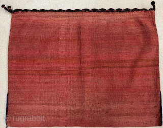 3 x 3½ ft (85 x 105 cm) Turkomen saddlebag in Sumak weave. Very special in excellent condition; cochineal and other natural dyes. We're having trouble with rugrabbit email. Please call me  ...