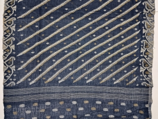 Nilambari Dhakai Jamdani Saree Indigo blue Natural Colour, Cotton with Real Zari weaving From Dhaka District, Bangladesh. India. Jamdani was originally known as Dhakai named after the city of Dhaka, 

Jamdani is  ...