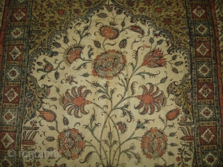 Kalamkari of Jainamaz style, From Msulipatam,Andhra Pradesh,India.Made for Persian Market,C.1835.Hand spurn cotton,Natural Dyes.Its size is 90cmX120cm(DSC01906 New).                