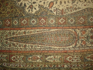 Kalamkari of Jainamaz style, From Msulipatam,Andhra Pradesh,India.Made for Persian Market,C.1835.Hand spurn cotton,Natural Dyes.Its size is 90cmX120cm(DSC01906 New).                