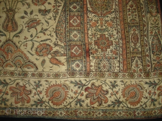 Kalamkari of Jainamaz style, From Msulipatam,Andhra Pradesh,India.Made for Persian Market,C.1835.Hand spurn cotton,Natural Dyes.Its size is 90cmX120cm(DSC01906 New).                