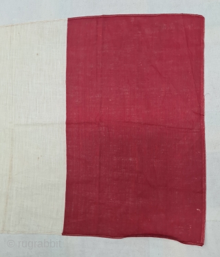National flag of France, 
French national flag from 1794-1814, and after 1830. It is made of Cotton with hand sewn.
It size is 42cmX75cm
          