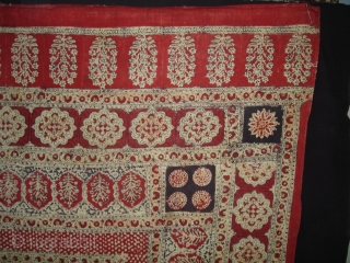 Saudagiri Block Print(Cotton Khadi)From Gujarat,India.Its size is 170cmx215cm(DSC02015 New).                        