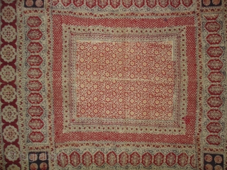 Saudagiri Block Print(Cotton Khadi)From Gujarat,India.Its size is 170cmx215cm(DSC02015 New).                        