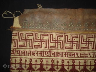 Camel Trapping Bag(Cotton) From Shekhawati District of Rajasthan, India.Its size is 50cmX53cm(DSC02097 New).                    