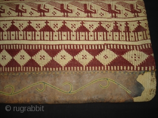 Camel Trapping Bag(Cotton) From Shekhawati District of Rajasthan, India.Its size is 50cmX53cm(DSC02097 New).                    