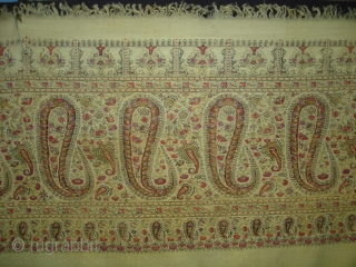 Highly Afgan or Sikh Period Jamawar Long Shawl From Kashmir, India.C.1750.Its Size is 130cmx320cm. Its condition is very good(DSC03848 New).

             
