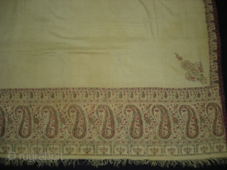 Highly Afgan or Sikh Period Jamawar Long Shawl From Kashmir, India.C.1750.Its Size is 130cmx320cm. Its condition is very good(DSC03848 New).

             