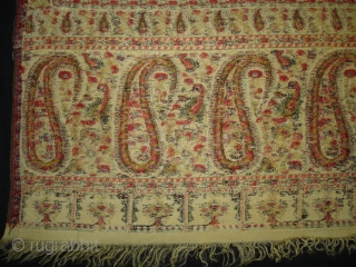 Highly Afgan or Sikh Period Jamawar Long Shawl From Kashmir, India.C.1750.Its Size is 130cmx320cm. Its condition is very good(DSC03848 New).

             