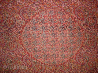 Kashmir Moon shawl from the High Sikh period,c1850, From Kashmir, India.Its size is 142X160cm. very Good Condition(DSC03572 New).               