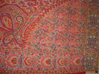 Kashmir Moon shawl from the High Sikh period,c1850, From Kashmir, India.Its size is 142X160cm. very Good Condition(DSC03572 New).               