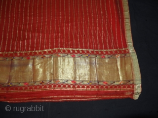 Double Pallu (Pallov)Paithani Sari,Its characterised by borders of an oblique square design, and a two pallu design,It’s an Cotton and zari weave sari, Its named after the Paithan town in Aurangabad Maharashtra  ...