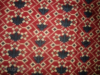 Patola Sari,Silk Double Ikat.Probably Patan Gujarat.This Patola known as Tran-phul-bhat(there flowers design).This Patola is one of the most Rare designs.and in indigo blue colours.Which is very rare in the world now.Its size  ...