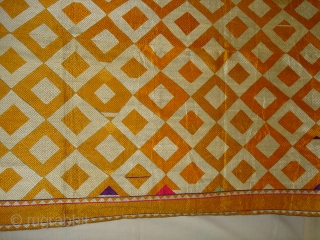 Phulkari From West(Pakistan)Punjab.India.known As Shisha(Mirror)Design Bagh ,very Rare influence of Different Design Shisha(DSC08392 New).                   