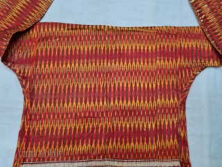 An very Rare Ikat Mashru Jacket (costume), With Gold and Metal Thread Embroidery.Lined with Cotton,
This Mashru weaving was done in the Deccan Region,Probably Hyderabad South India, 

Traded to the Anatolian Market.
Its Silk  ...